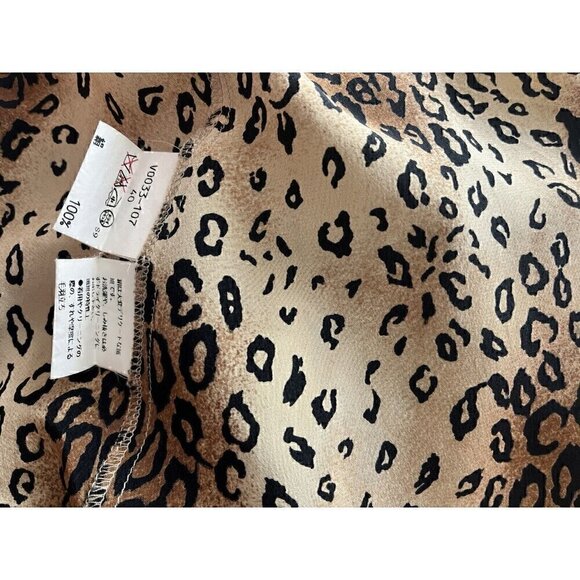 Y2K 90s Vintage Krizia Animal Print Cheetah Slip Dress 40 - Picture 7 of 8